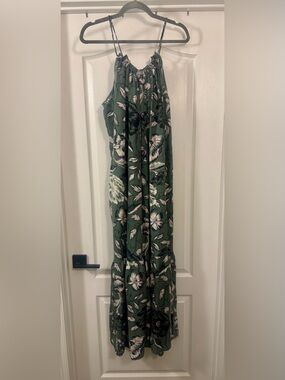 Unsubscribed 100% Silk Floral Maxi Dress